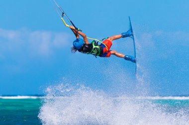 Boracay Adası, Filipinler - 28 Ocak 2015: tanımlanamayan kı