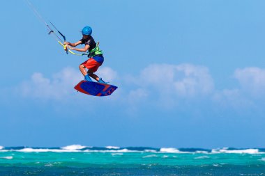 Boracay Adası, Filipinler - 28 Ocak 2015: tanımlanamayan kı