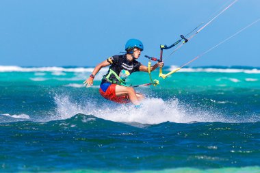 Boracay Adası, Filipinler - 28 Ocak 2015: tanımlanamayan kı