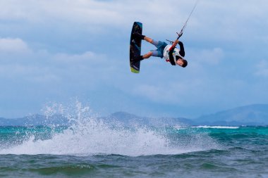 Boracay Adası, Filipinler - 28 Ocak 2015: tanımlanamayan kı