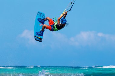 Boracay Adası, Filipinler - 28 Ocak 2015: tanımlanamayan kı