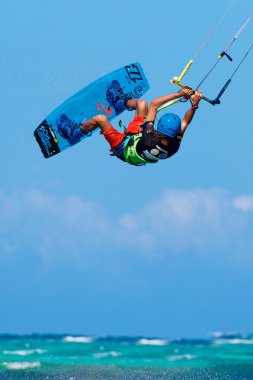 Boracay Adası, Filipinler - 28 Ocak 2015: tanımlanamayan kı