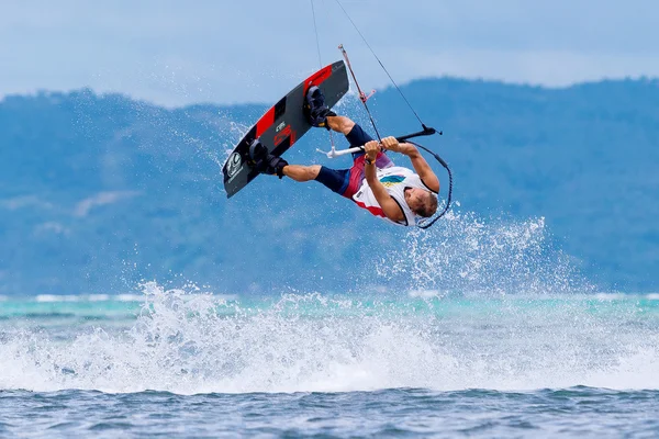 Ilha de Boracay, Filipinas - 28 de janeiro de 2015: ki não identificada — Fotografia de Stock