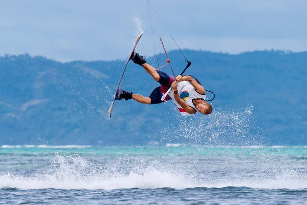 Boracay island, Filippinerna - 28 januari 2015: oidentifierade ki — Stockfoto