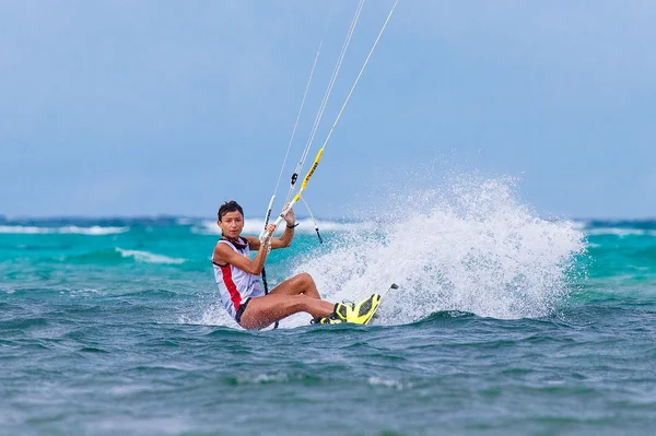 Boracay island, Filipíny - 28 ledna 2015: neidentifikovaný ki — Stock fotografie