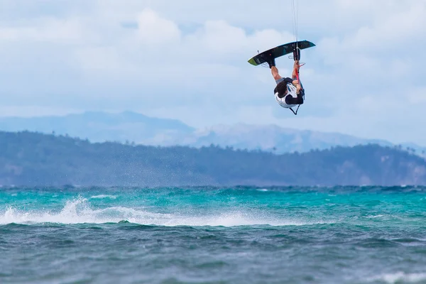 Ilha de Boracay, Filipinas - 28 de janeiro de 2015: ki não identificada — Fotografia de Stock