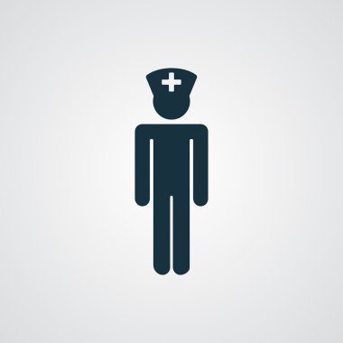 düz doktor simgesi