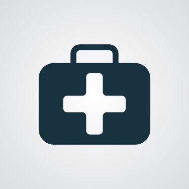 Düz İlkyardım çantası simgesini