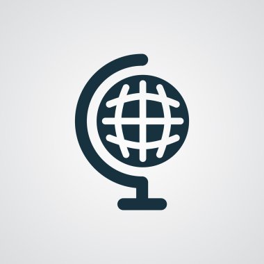 Düz dünya küre simgesi