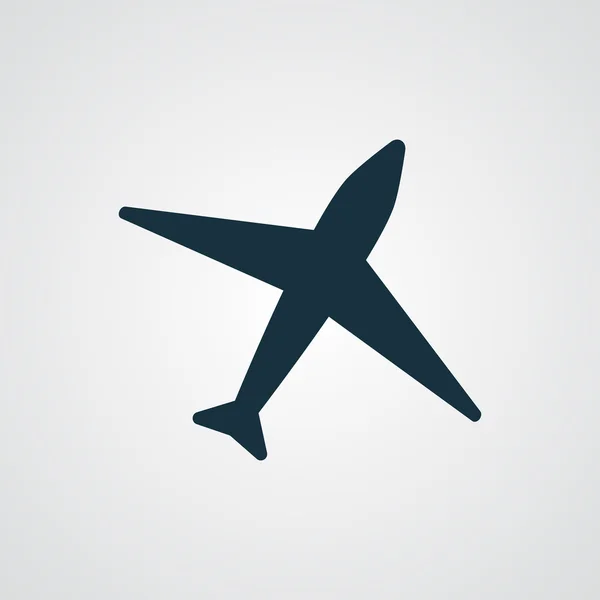 Ícone de avião plano — Vetor de Stock