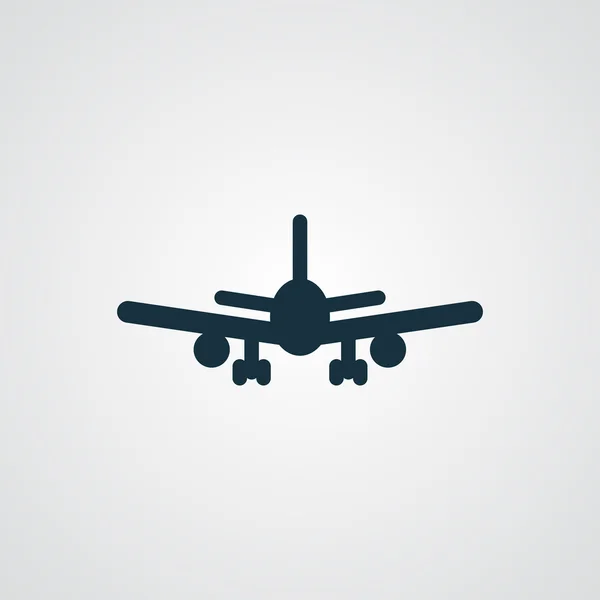 Ícone de avião plano — Vetor de Stock