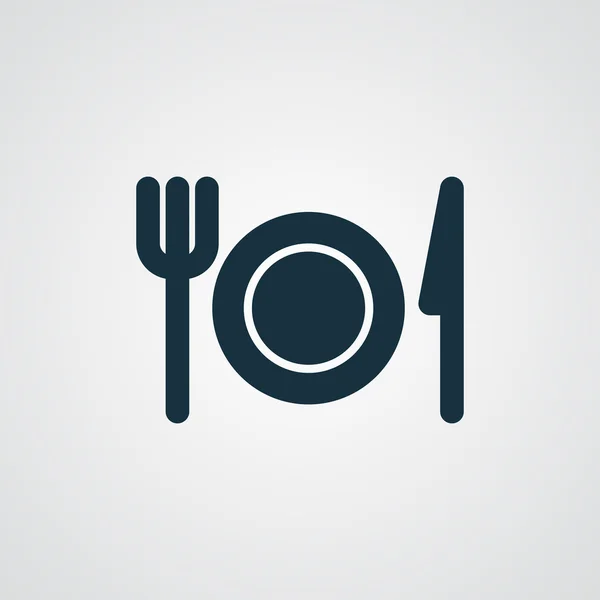 Icona della cena piatta — Vettoriale Stock