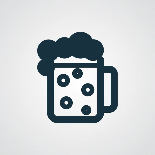 Icône bière plate — Image vectorielle