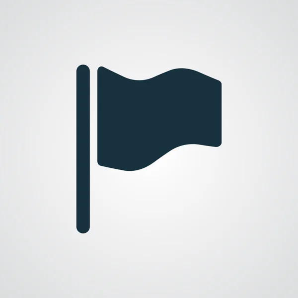Bandera plana icono — Vector de stock