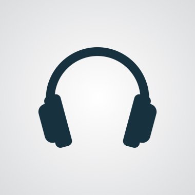 Düz kulaklık simgesi