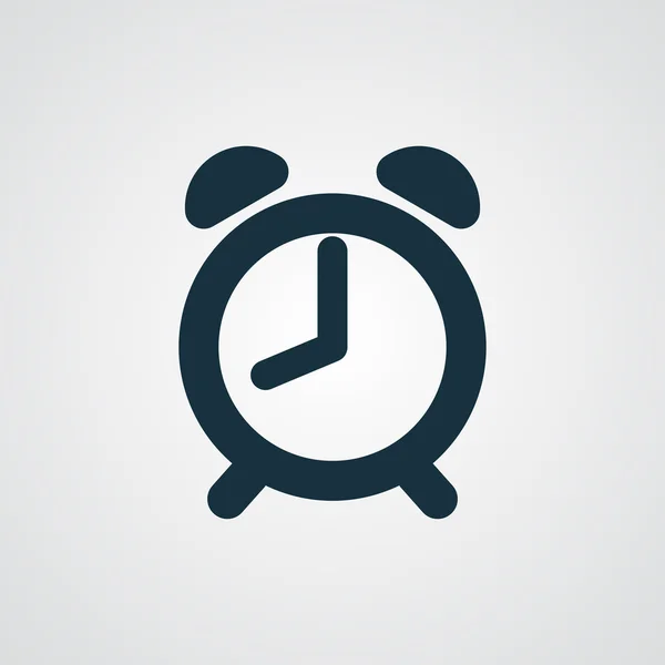 Alarma plana icono del reloj — Vector de stock