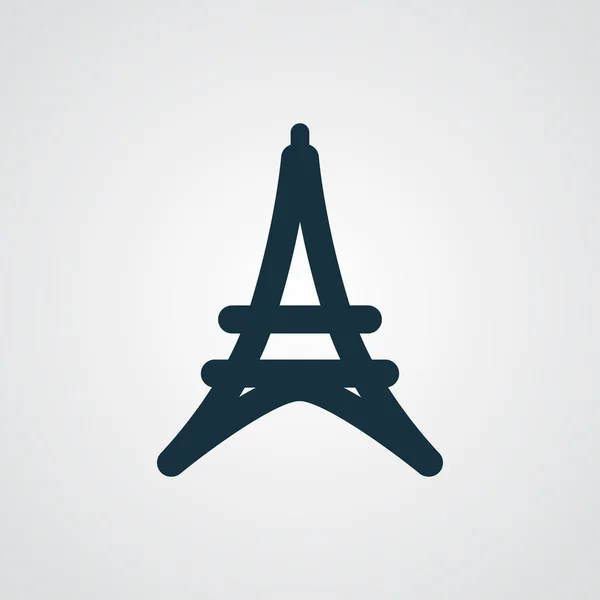 Platt Eiffeltornet ikonen — Stock vektor