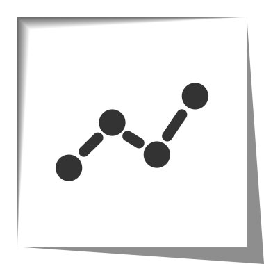 Grafik sembolü illüstrasyon kağıt kesme etkisi ile