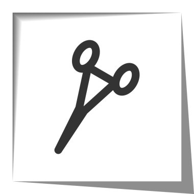 Cerrahi kelepçeler simgesiyle gölge efekti kesmek