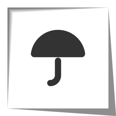 Şemsiye simgesiyle gölge efekti kesmek