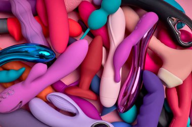 Seks oyuncakları mini vibratörler g-noktası vibratörleri, seks için bir sürü aksesuar ve seks dükkanında temsil edilen özel hayat.