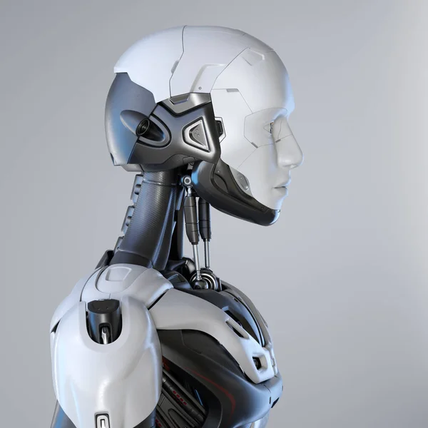 Portretul Robotului Profil Ilustrație — Fotografie, imagine de stoc