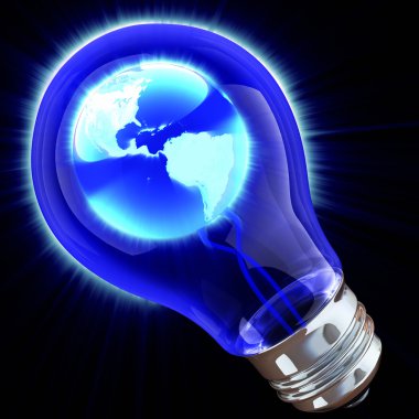 Ampul içinde parlayan Küre