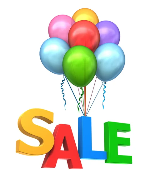 Luftballon mit dem Wort Verkauf — Stockfoto