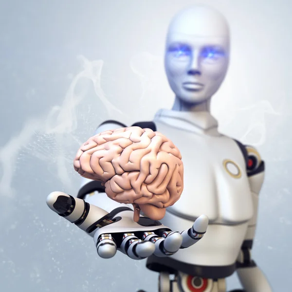 Robot donne le cerveau — Photo