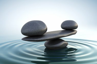 Zen taşlar dengesi 