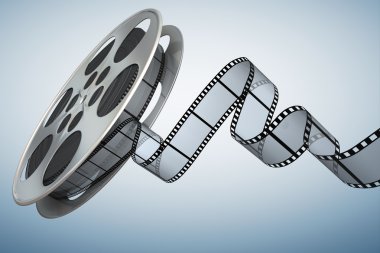 Film reel. Kırpma yolu dahil 