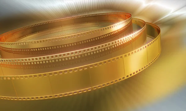 Filme dourado — Fotografia de Stock