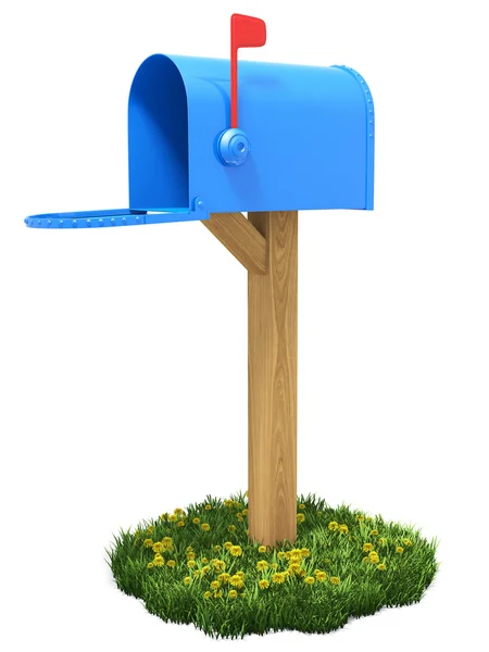Caixa de correio na grama — Fotografia de Stock