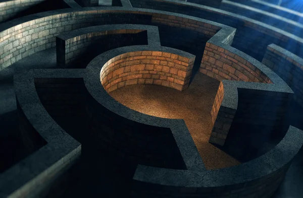 Antika mystic labyrint — Stockfoto