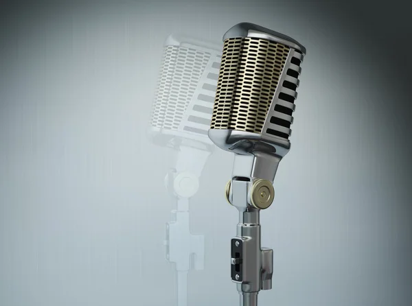 Stary styl mikrofon — Zdjęcie stockowe