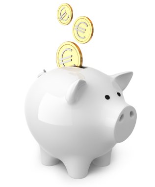 3 euro ile Piggy banka paraları