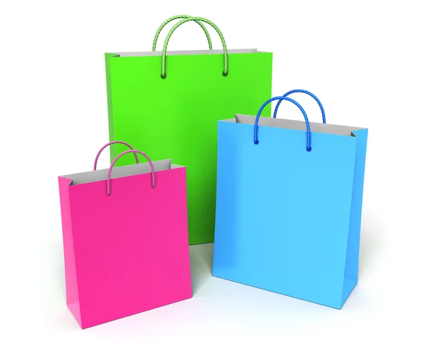 Colorful shopping bags — Stock Photo, Image