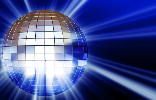 Lichtend disco mirrorball — Stockfoto