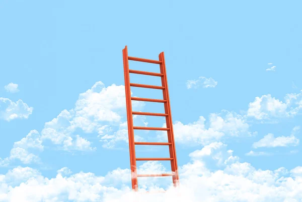 Ladder showing the pathway to the top — Stock Photo, Image