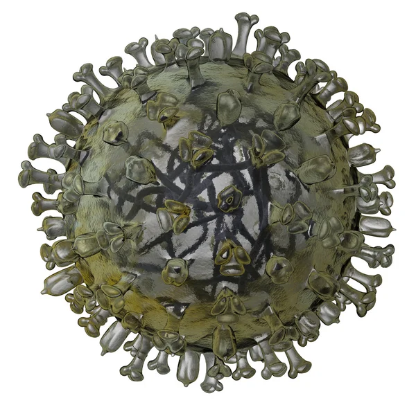Realistisk modell av influensavirus — Stockfoto