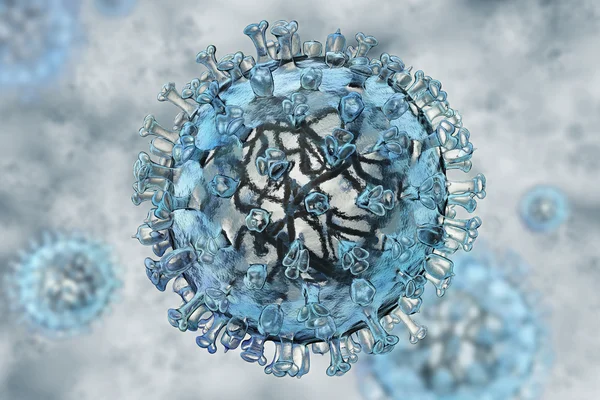 Realistic model of flu virus — Stock Photo, Image