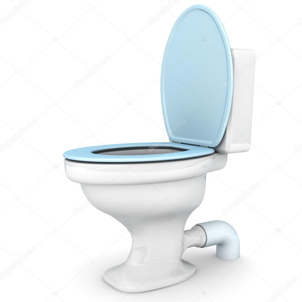 Toilet  bowl isolated on white 