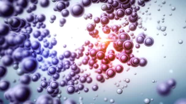 Mouvement brownien des molécules 