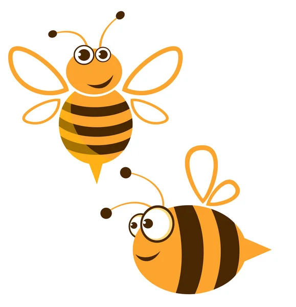 Cartoon bee — Stockvector