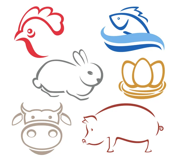 Logotipo de cerdos imágenes de stock de arte vectorial | Depositphotos