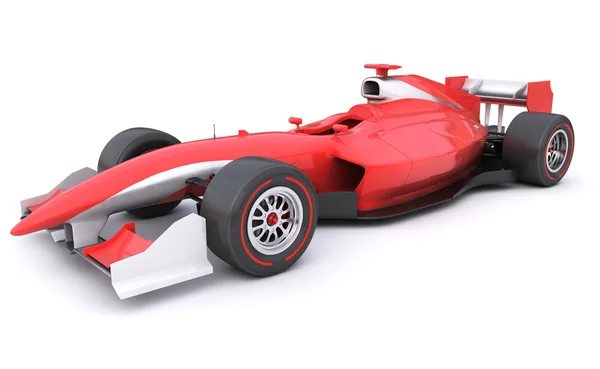 Formule race rode auto ontworpen door mijzelf — Stockfoto