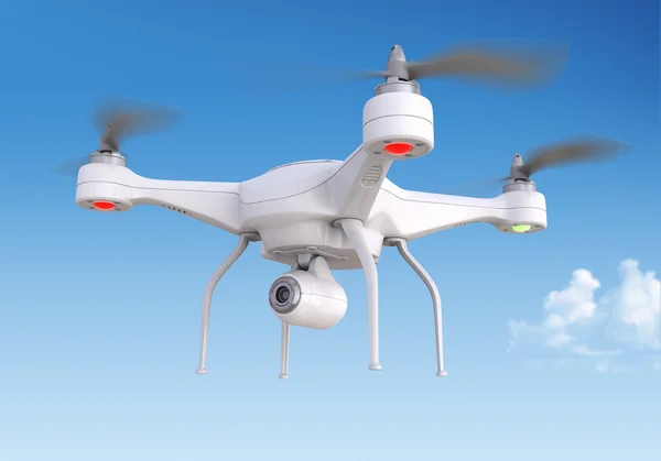 Quadrocopter drone with the camera — Stock Photo, Image