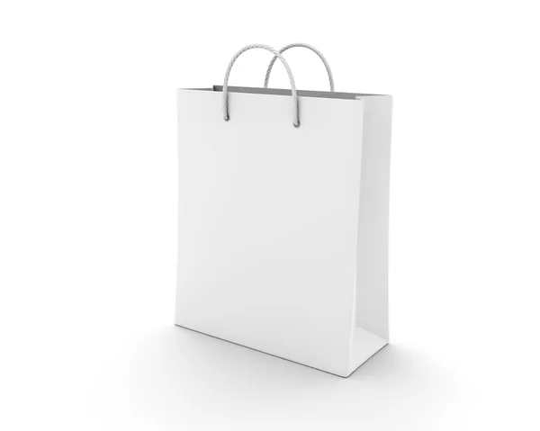 Empty Shopping Bag on white for advertising and branding — Stock Photo, Image