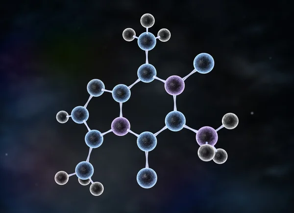 Estrutura molecular abstrata — Fotografia de Stock