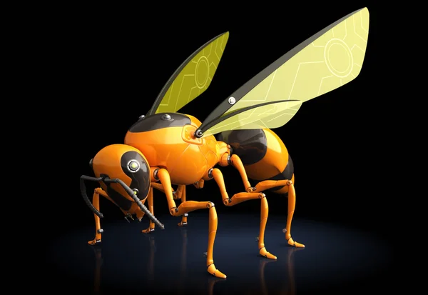 黄蜂微型机器人 — 图库照片